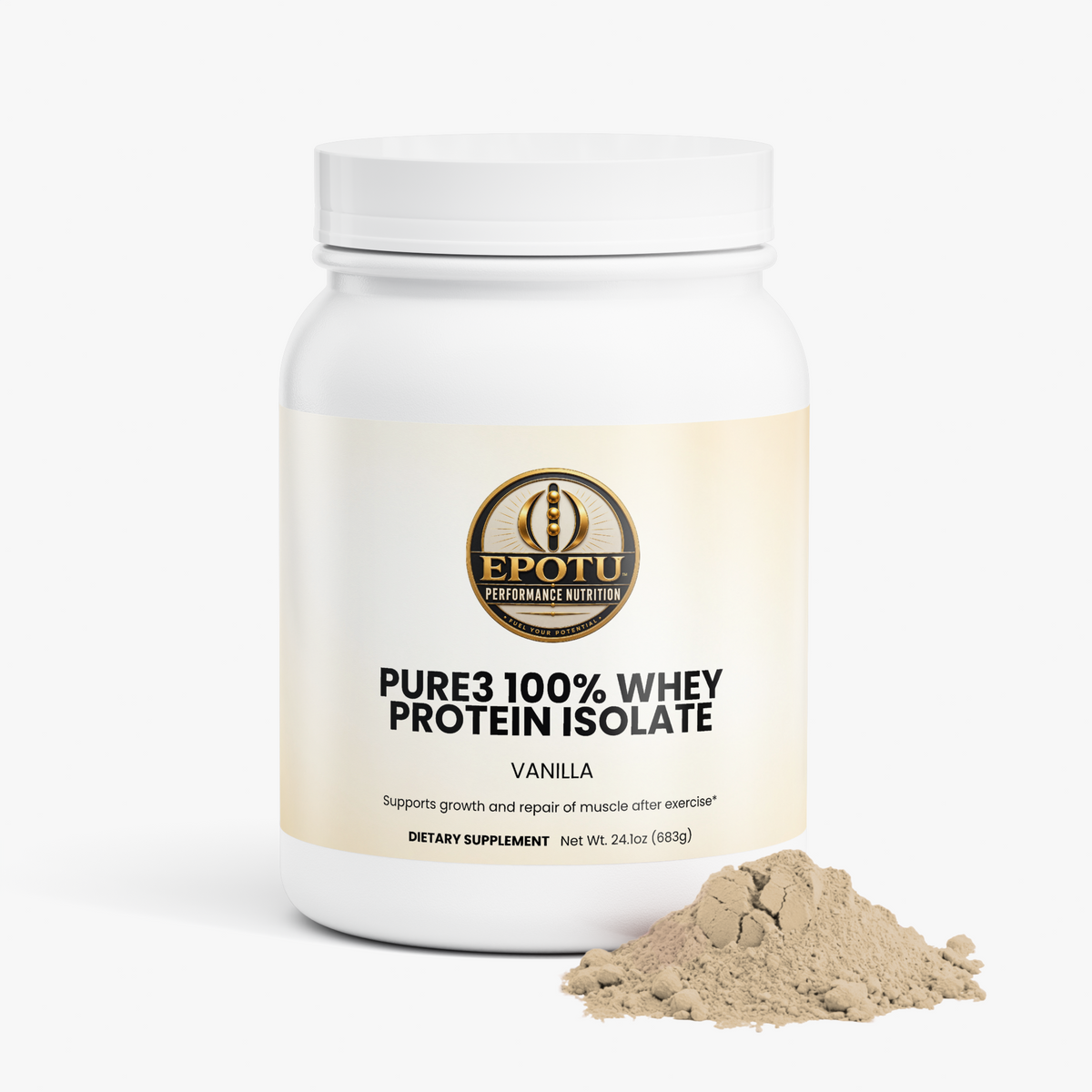 Pure3 100% Whey Protein Isolate (Vanilla)